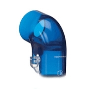 Blaues Kniestück für Performax Vollgesichtsmaske auf weißem Hintergrund