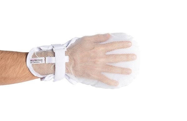 Schutzhandschuh mit Netz und doppeltem Klettverschluss