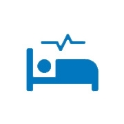 Icon Bett und Herzschlag