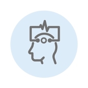 Icon Kopf mit EEG