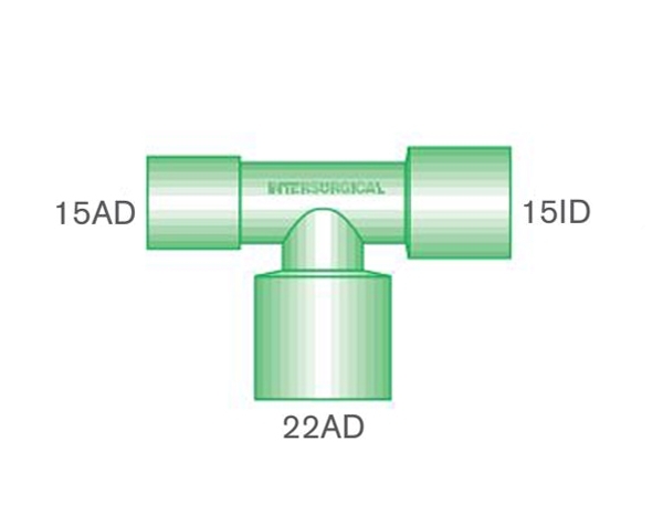 Grafik: T-Stück 15AD - 22AD - 15ID