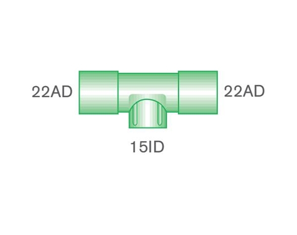 Grafik: T-Adapter 22AD - 15ID - 22AD