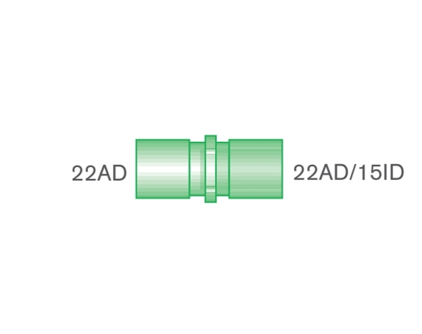 Grafik: Adapter gerade, 22AD - 22AD/15ID