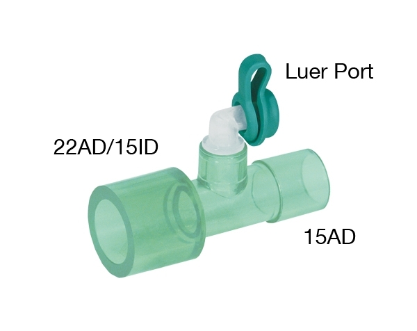 Monitoring-Adapter 15AD - 22AD/15ID, Luer Port mit Kappe