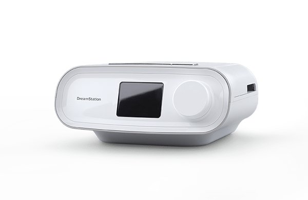 DreamStation CPAP Gerät auf weißem Hintergrund