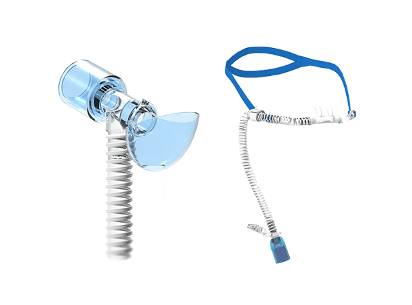 Veoflo Nasenbrille und Tracheostomie-Adapter